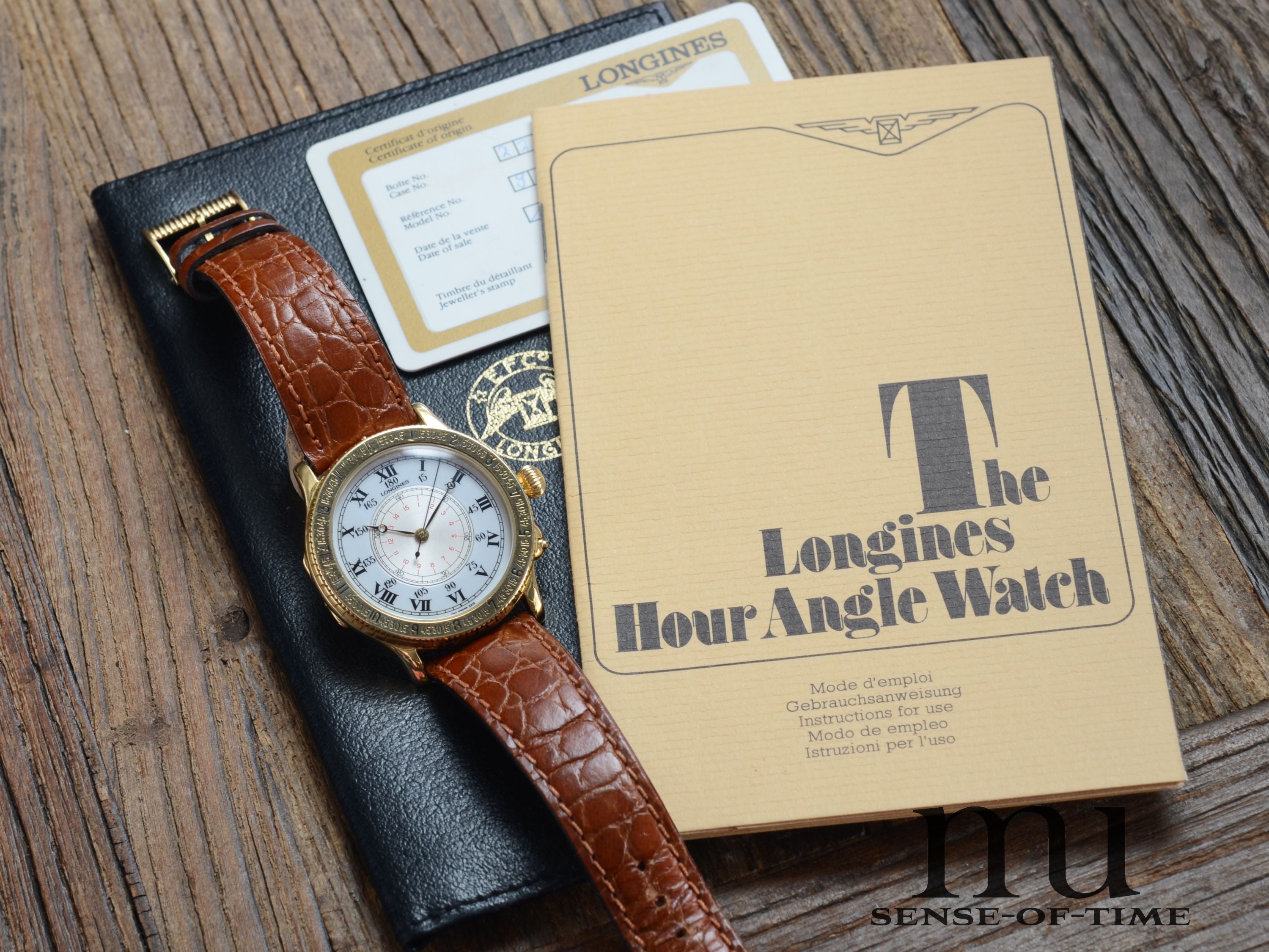 Longines Charles Lindbergh Hour Angle mit Manufaktur-Kaliber in 18kt Gold Full Set