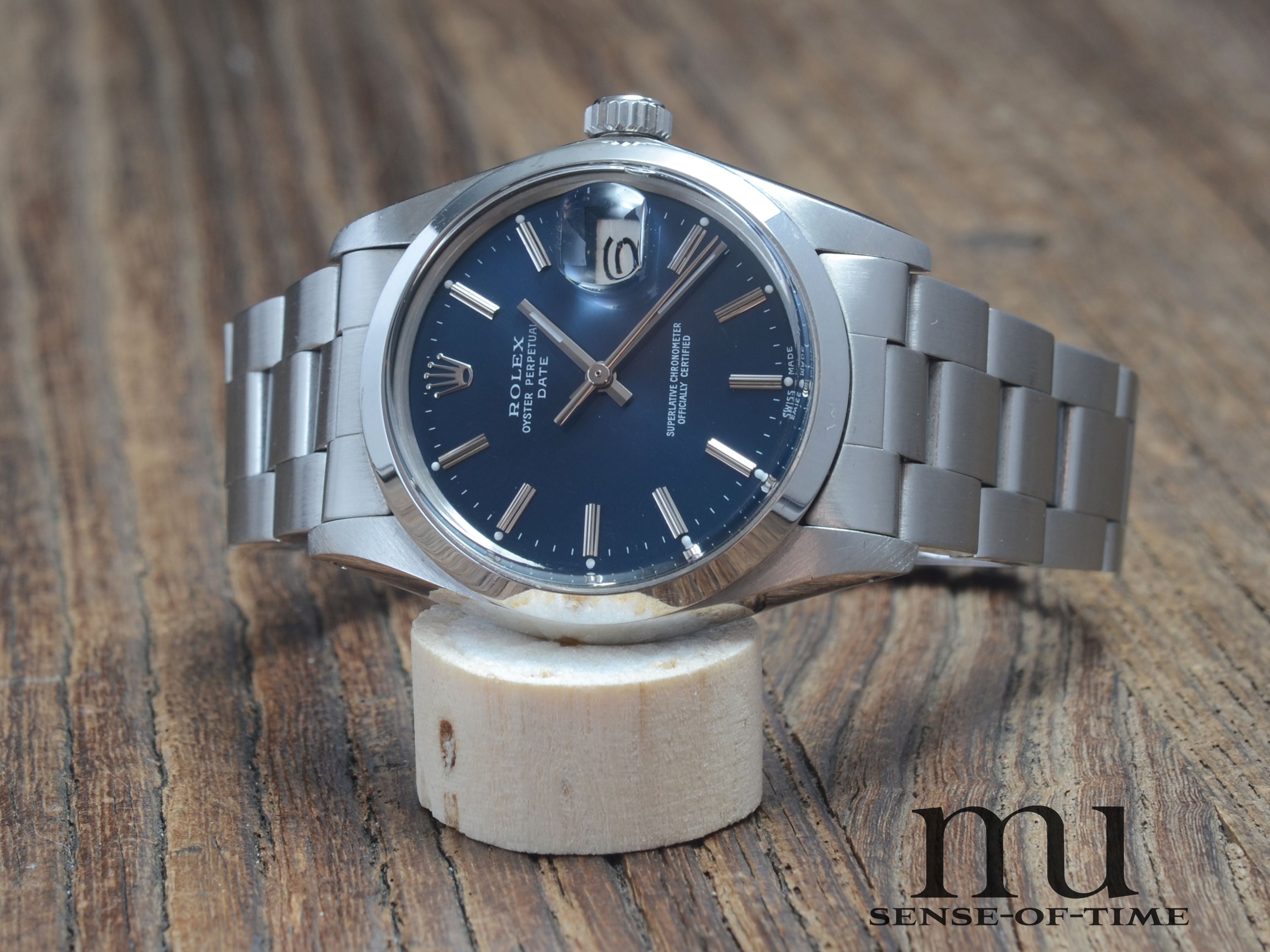 Rolex Oyster Perpetual Date 34mm, Blue Dial