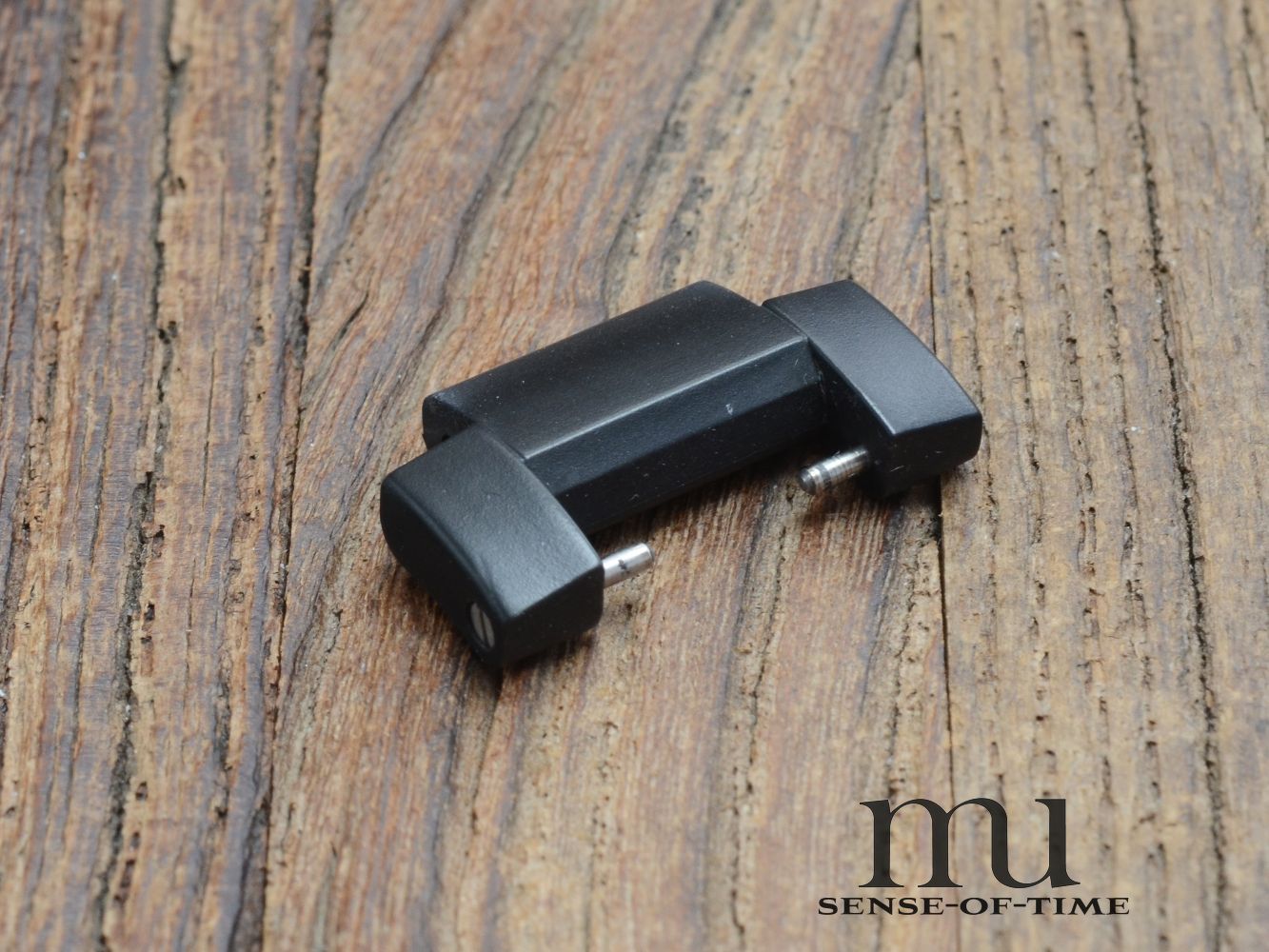 Zubehörteile: Bandglied Link Jaeger leCoultre Rubber, schwarz, 22mm