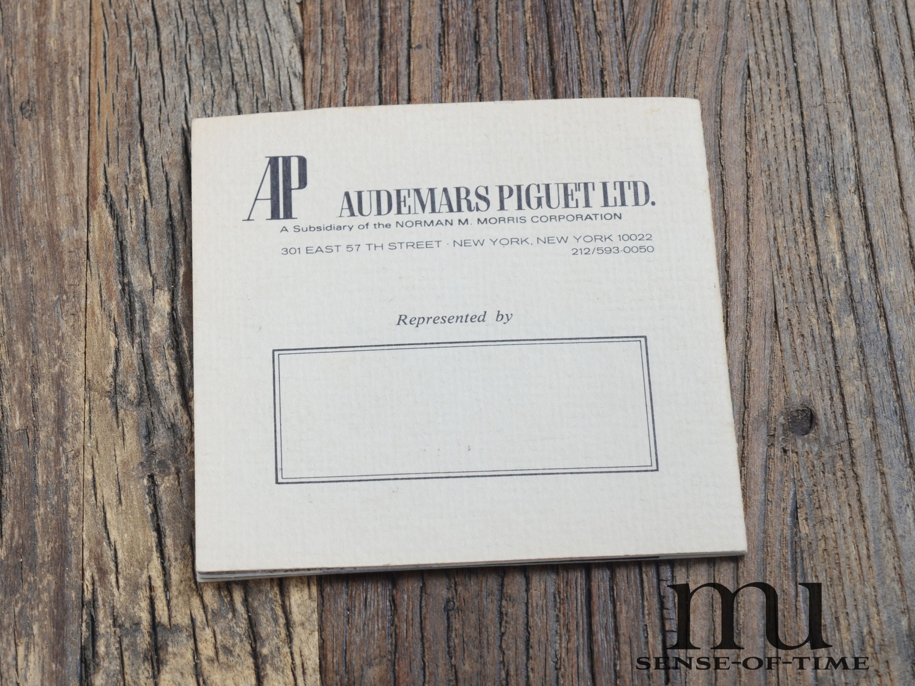 Zubehör: Audemars Piguet Ultra Rare Booklet for first Series 5402A