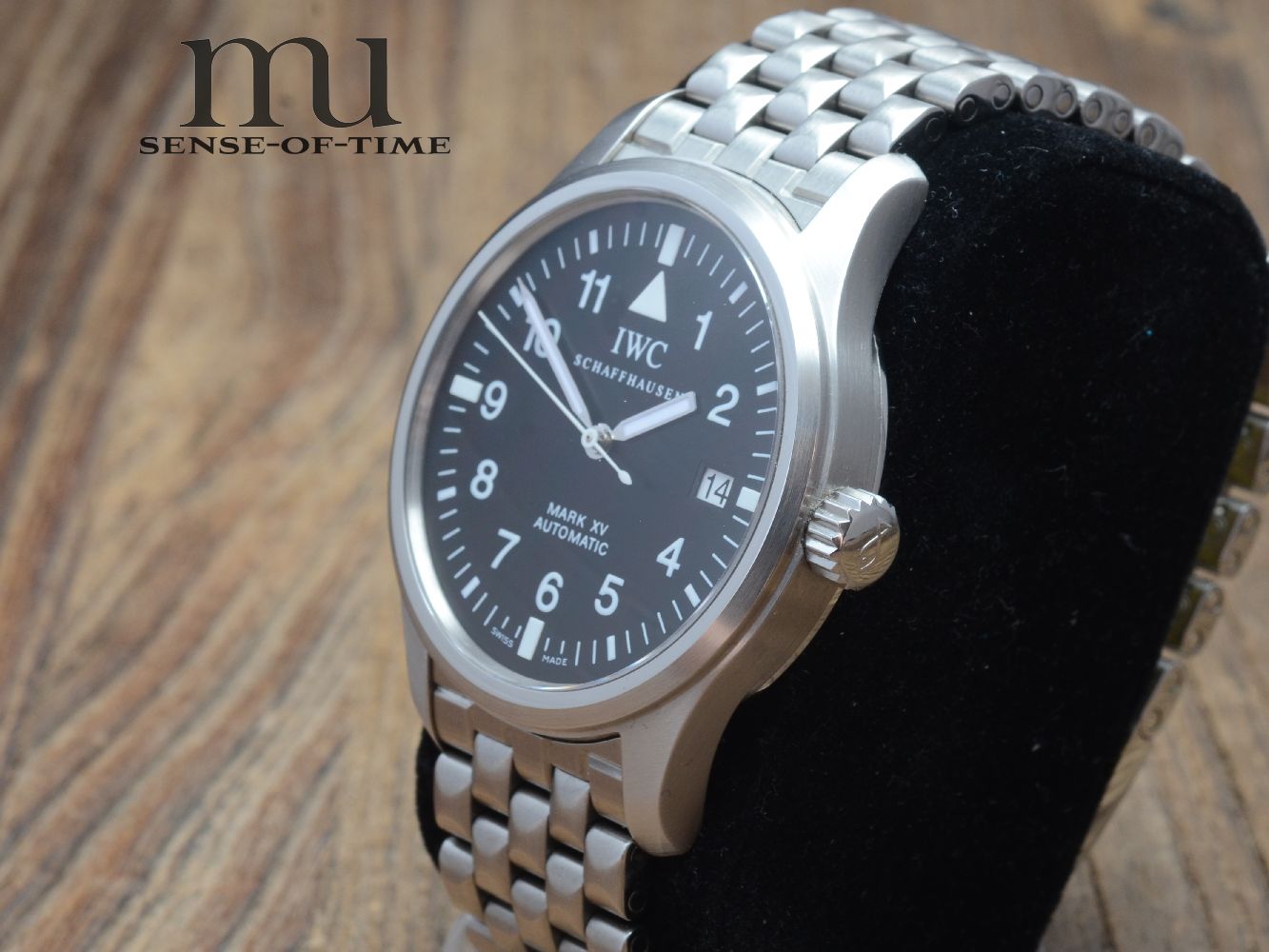 IWC Mark XV Fliegeruhr mit Stahlband Pilot's Watch